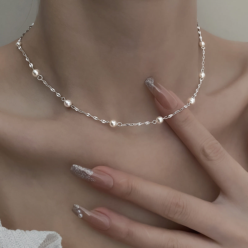 S925 Silver Punk Feather Necklace
