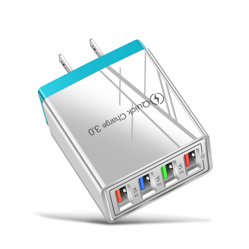 USB Charger Quick Charge 3.0 4 Phone Adapter