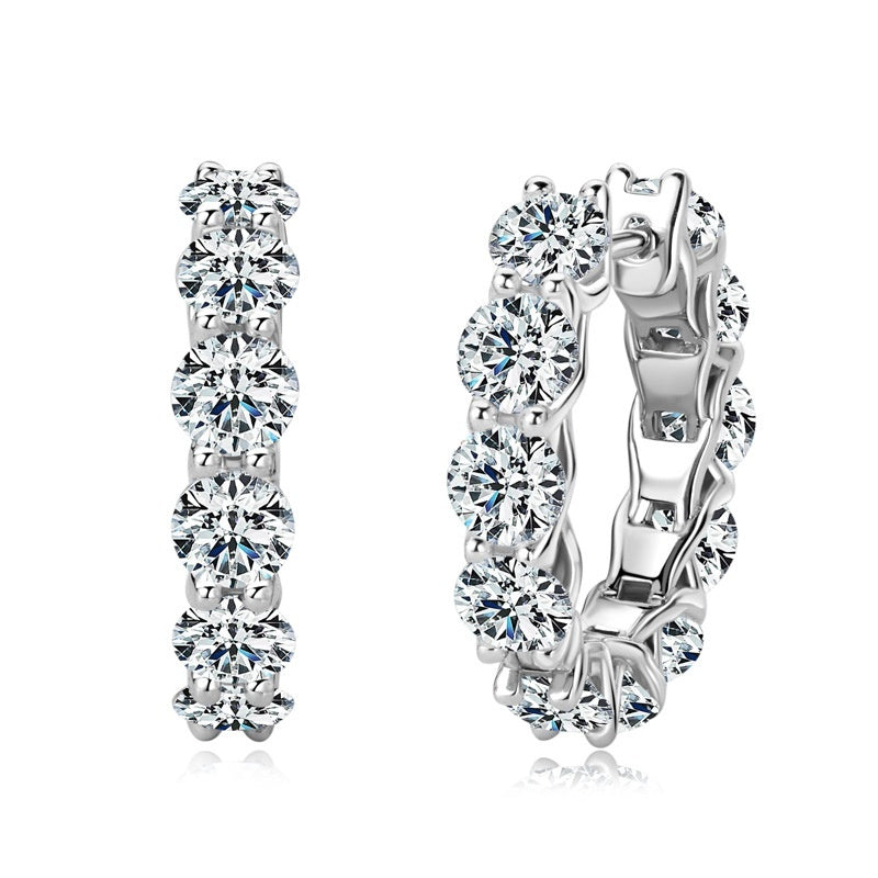 Earrings Diamond 925 Silver