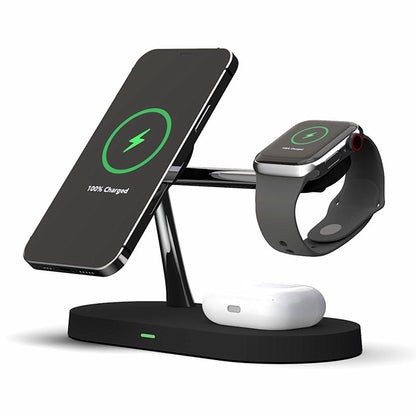 Multifunctional Five-In-One Magnetic Wireless Charging Holder Charger 15W Fast Charge