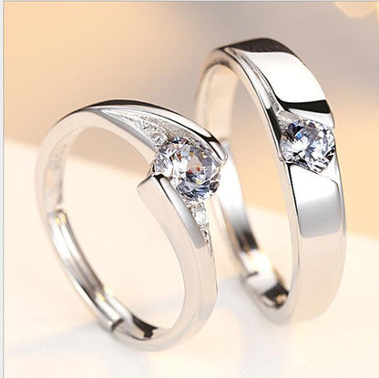 925 Silver Men and Women Marriage Rings