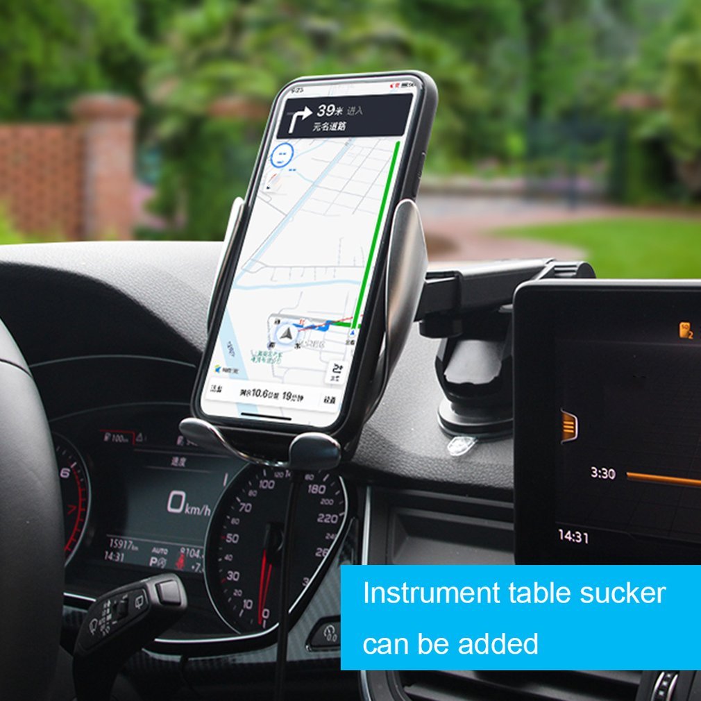 Fast Wireless Charging With Car Phone Holder S5