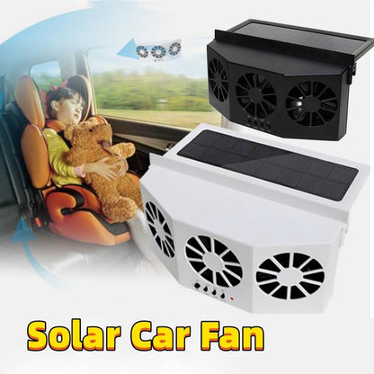 Car Fan Solar Window Sun Powered