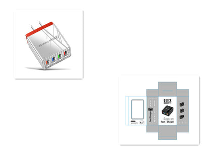 USB Charger Quick Charge 3.0 4 Phone Adapter