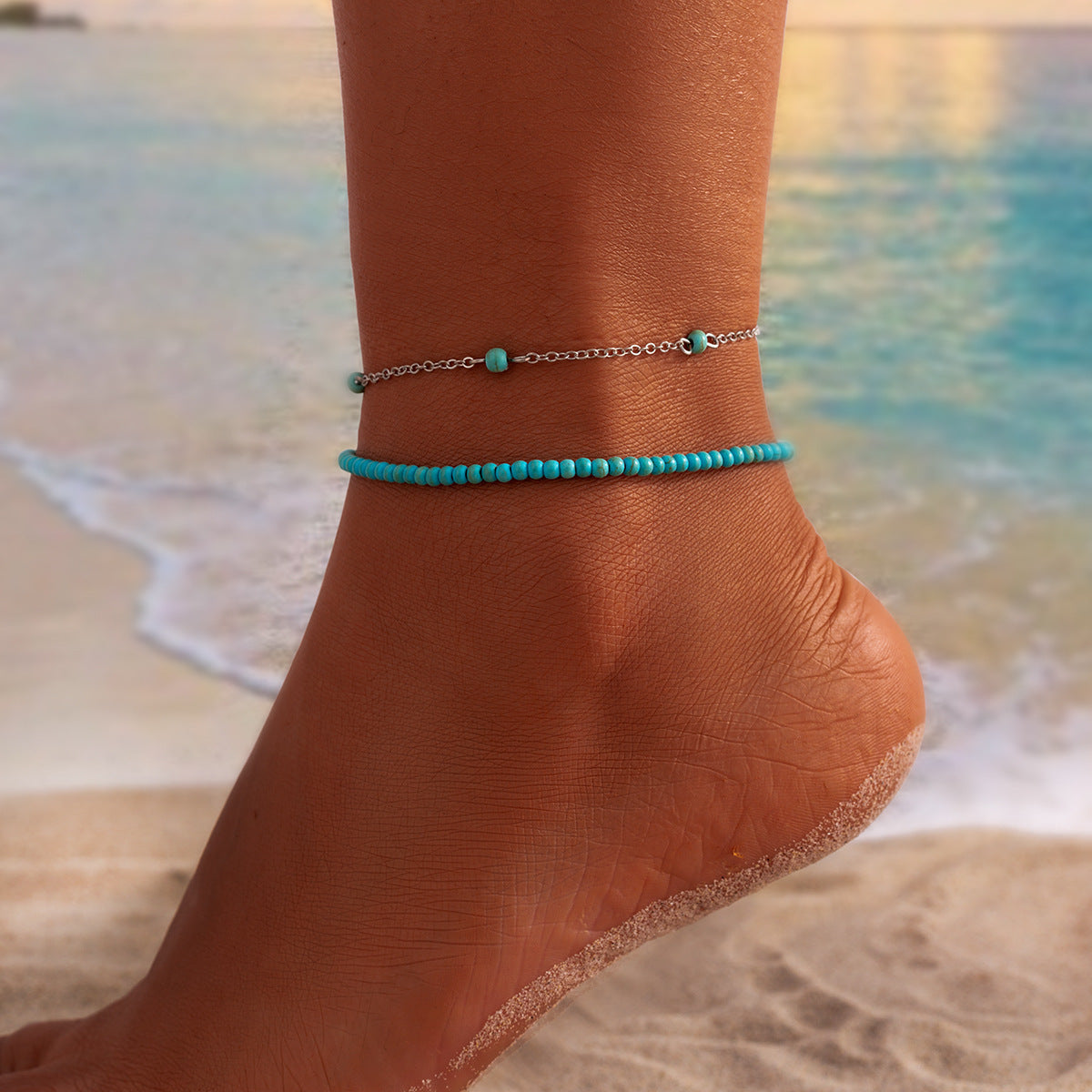 Bohemian Beaded Foot Anklet