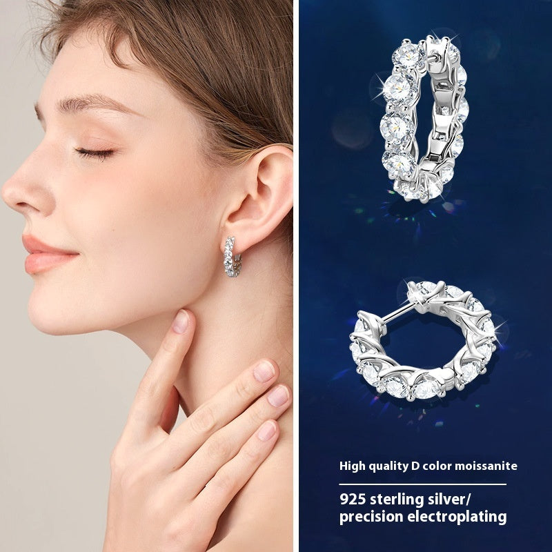 Earrings Diamond 925 Silver