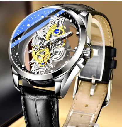 Men Watch Skeleton Automatic