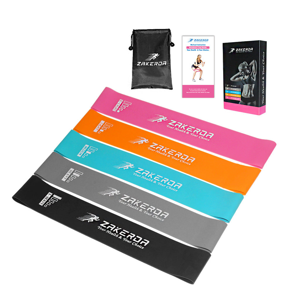 Yoga Resistance Rubber Bands Indoor Outdoor Fitness