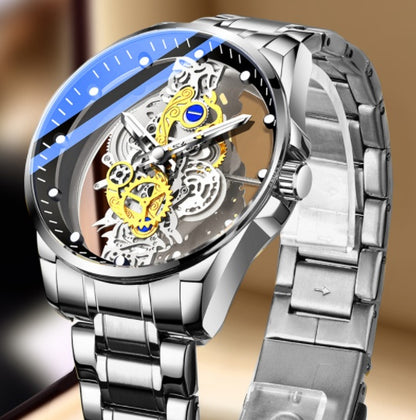 Men Watch Skeleton Automatic