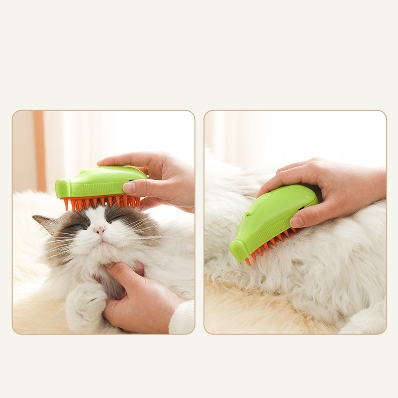 3 In 1 Pet Steam Brush Cat Dog Cleaning Pets Accessories