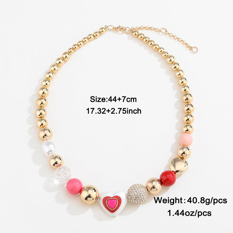 Heart Peach Bracelet Suit