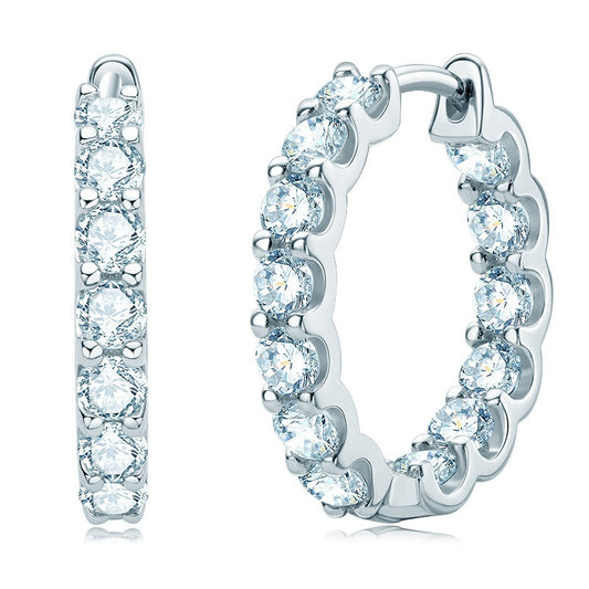 Earrings Diamond 925 Silver