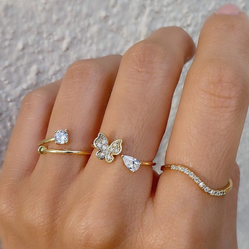 Diamond Combination Set Rings