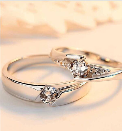 925 Silver Men and Women Marriage Rings