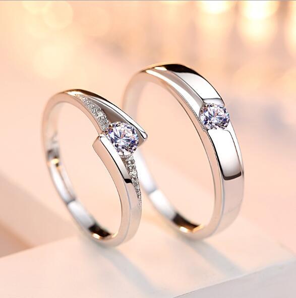 925 Silver Men and Women Marriage Rings