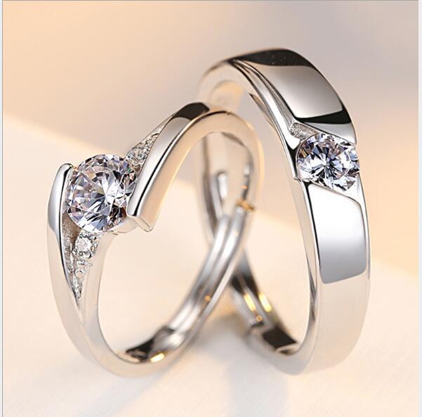 925 Silver Men and Women Marriage Rings