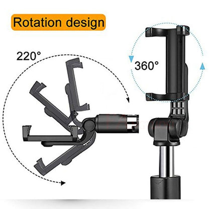 Tripod Selfie Stick Mobile Universal Live Triangle Bracket One Bluetooth Selfie Artifact