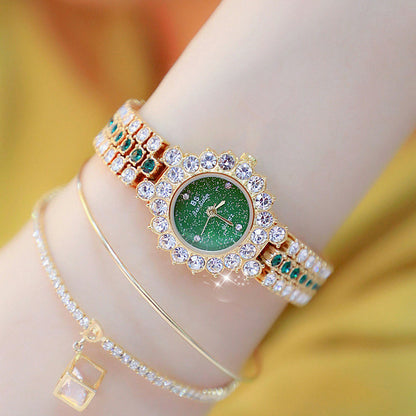 Watch Women Dress Bracelet Set Clock