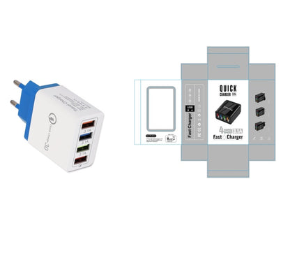 USB Charger Quick Charge 3.0 4 Phone Adapter