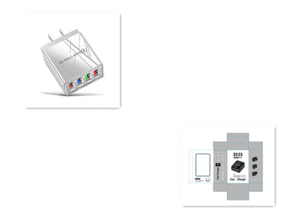 USB Charger Quick Charge 3.0 4 Phone Adapter