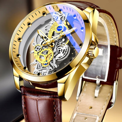 Men Watch Skeleton Automatic