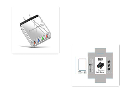 USB Charger Quick Charge 3.0 4 Phone Adapter