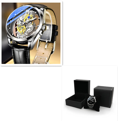 Men Watch Skeleton Automatic