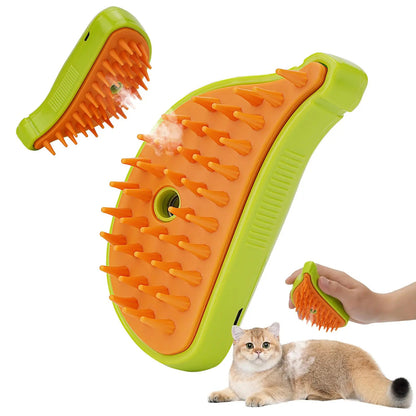 3 In 1 Pet Steam Brush Cat Dog Cleaning Pets Accessories