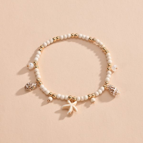 Fashion Ocean Style Starfish Conch Turquoise Woven Women - Image 3